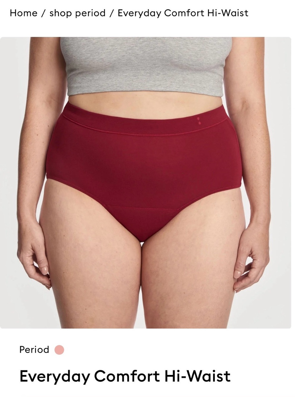 NWT THINX HI-WAIST PERIOD BRIEFS
SIZE 3X